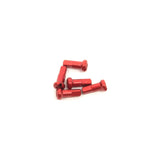 Easton Alloy Red Spoke Nipples for bike wheels, durable components for wheel replacement, shown in a 5-pack.