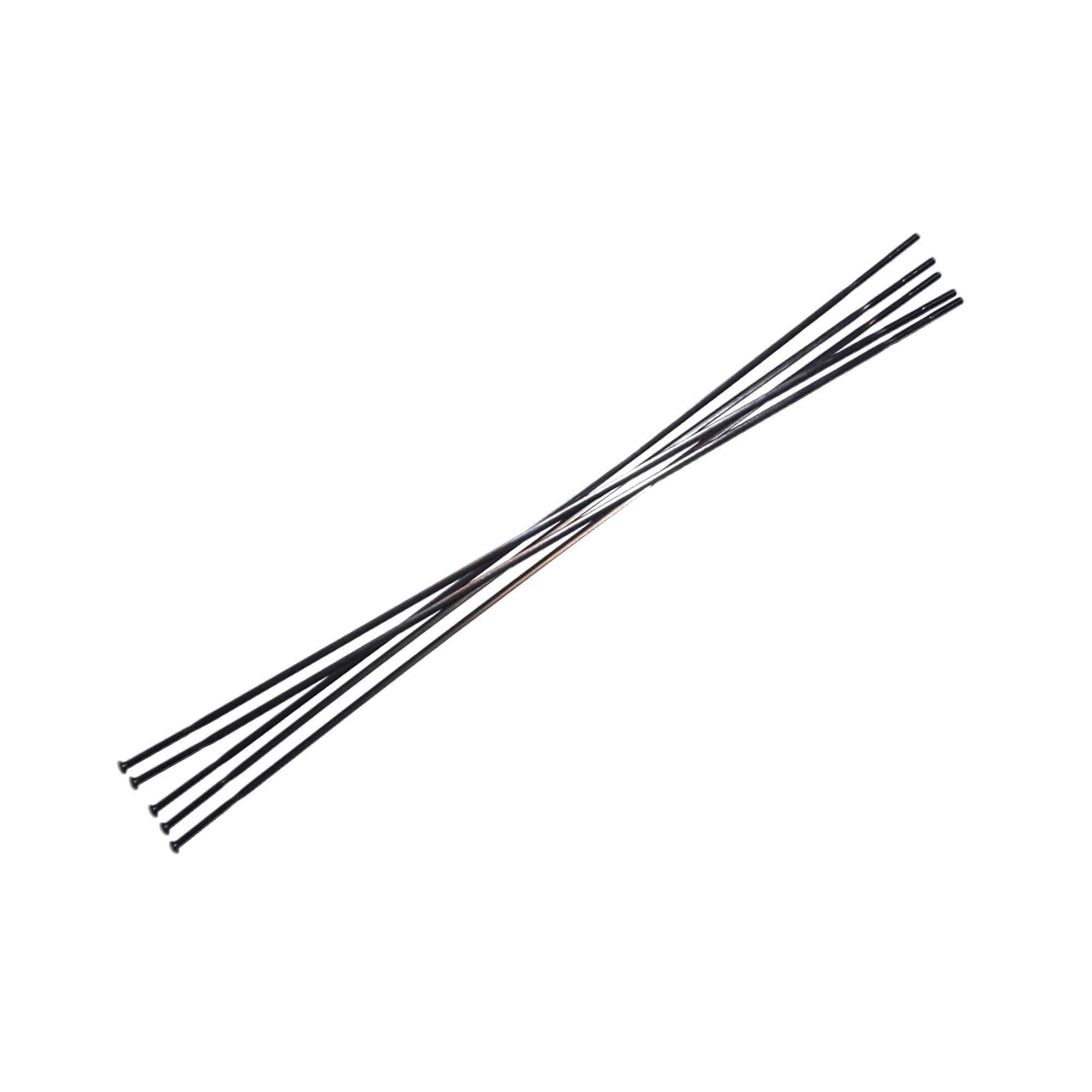 Easton 5-pack black CX-Ray straight pull bicycle wheel spokes for lightweight bike wheel construction.