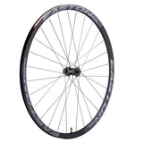 Easton EA70 SL clincher disc road bike wheel with V5 hubset and J-bend spokes, showcasing the aerodynamic rim and hub details.