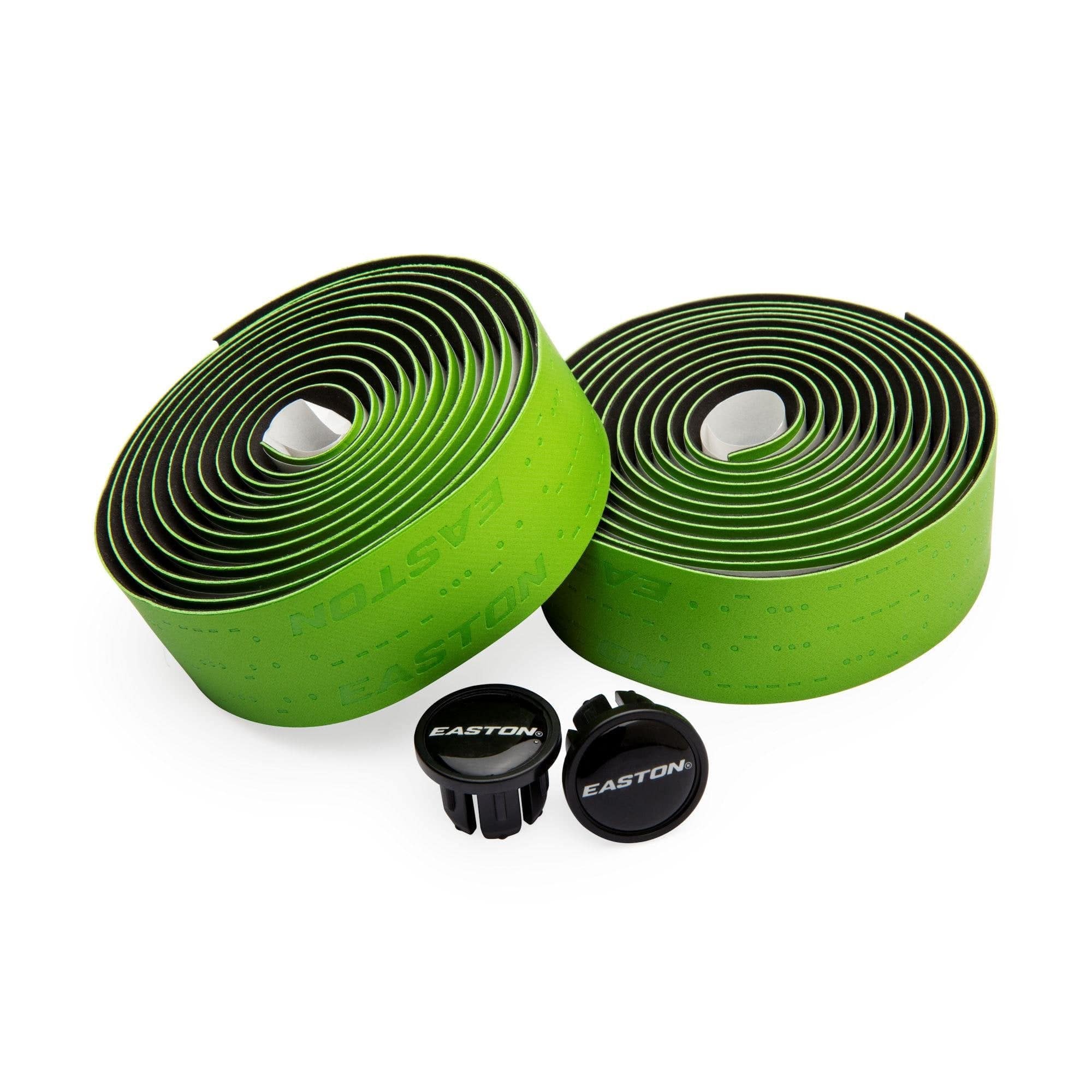 Easton Microfibre bike handlebar tape with anti-shock foam and adhesive gel backing, designed for comfortable grip and vibration damping.