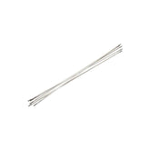 Set of five Easton SS 2.5/1.18/2.5 wheel replacement spokes for durable bicycle wheel components.