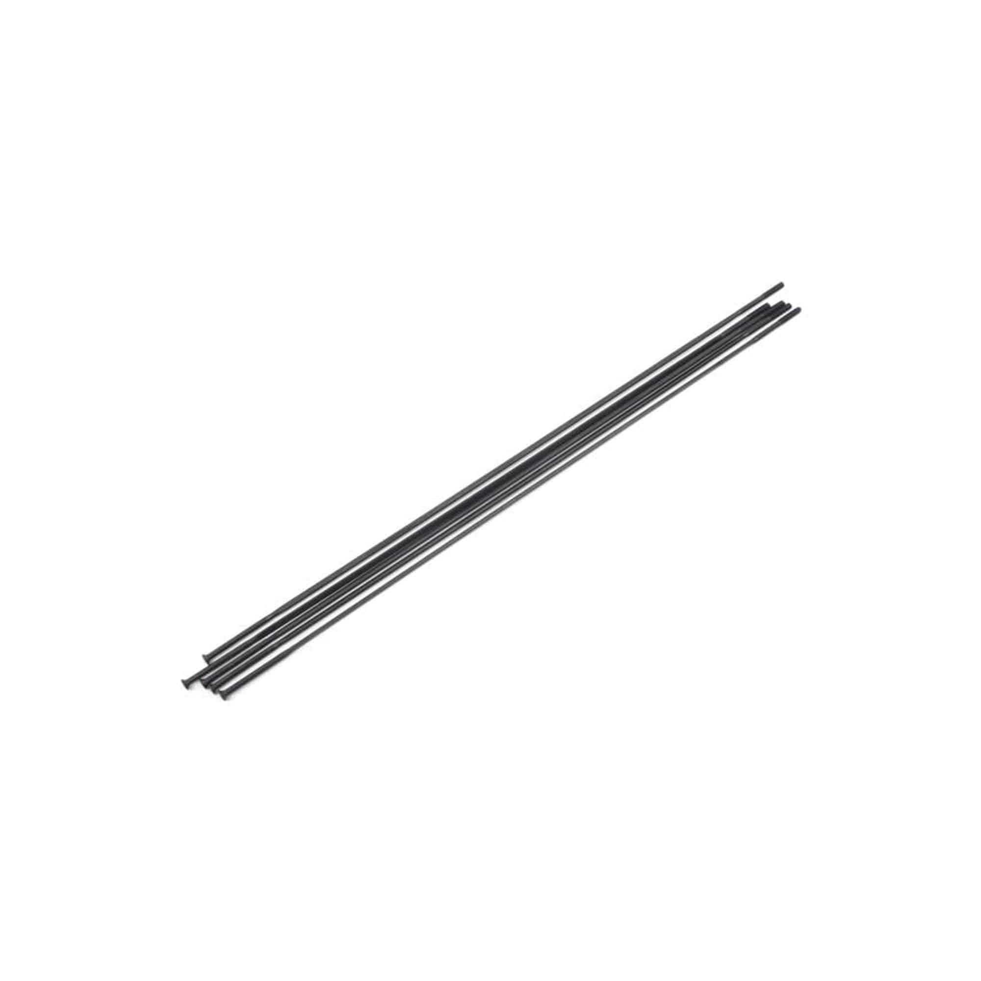 Easton SS Straight Pull Bladed Spokes 5 pack, durable and aerodynamic bicycle wheel spokes, close-up of metal spokes on a bike wheel