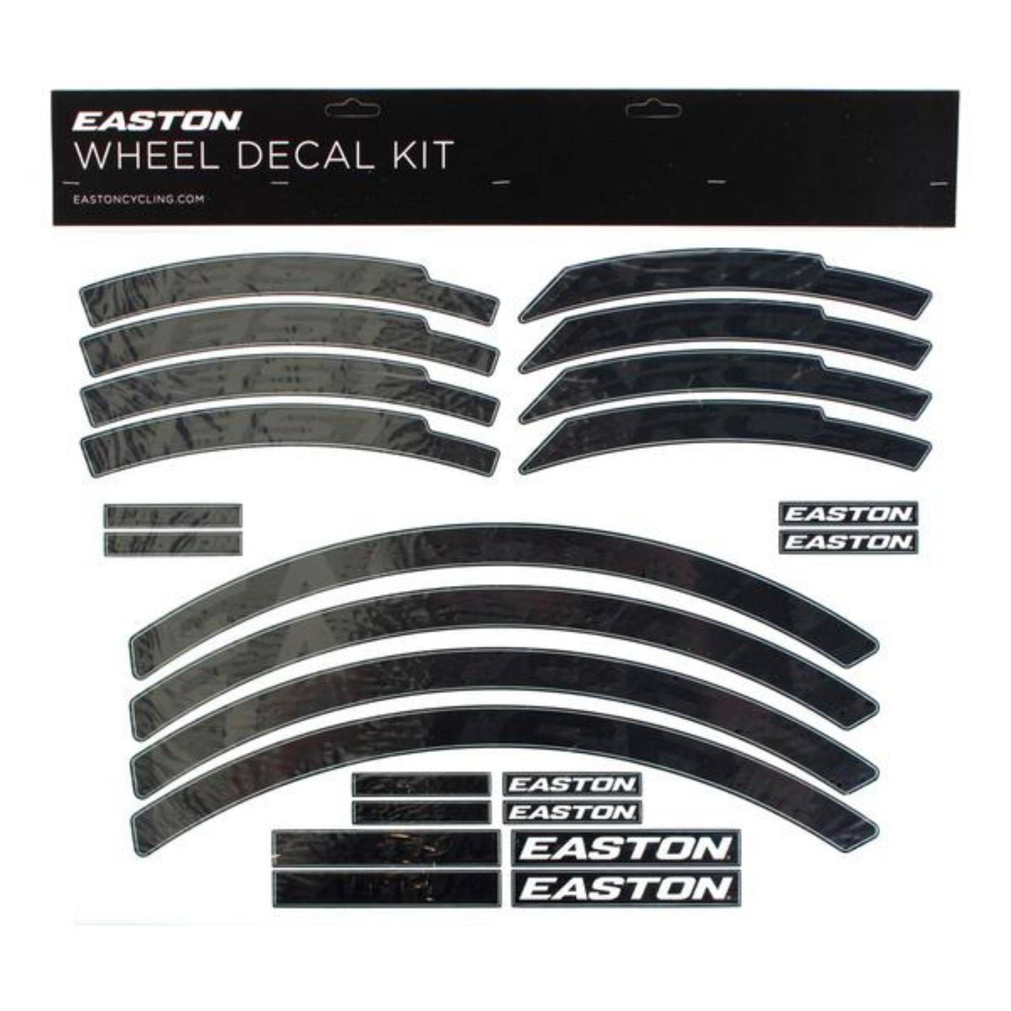 Easton Arc Heist wheel decal kit with pro grade vinyl rim spares set for bicycle wheels.