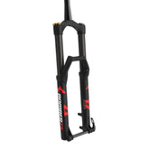 Marzocchi Bomber Z1 2022 coil tapered mountain bike fork with 150-180mm travel, showing the fork's coil spring and tapered design.