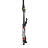 Marzocchi Bomber Z1 2022 Coil Grip Tapered Mountain Bike Fork with 150-180mm travel, shown from side view.
