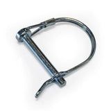 Burley 1/4" x 2" retaining pin for mounts and hitch tow bar accessories, metal pin with threaded end and clip.