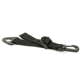 Burley Travoy Universal Bag Clips, adjustable mounts and spares for cargo trailers, shown attached to a Burley cargo trailer.