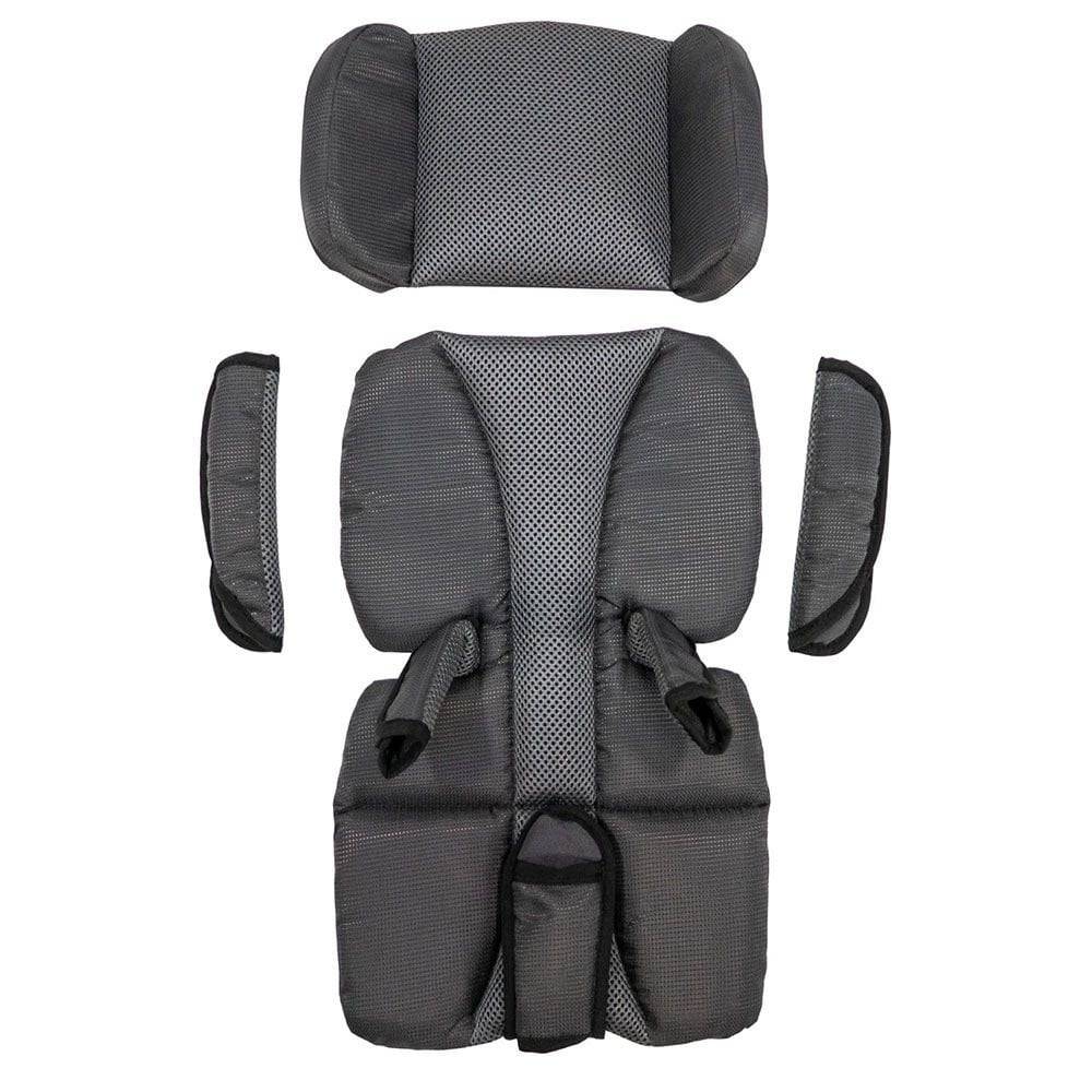 Burley Premium seat pad for child trailers with cushioned comfort and adjustable headrest, designed for 2016+ models.
