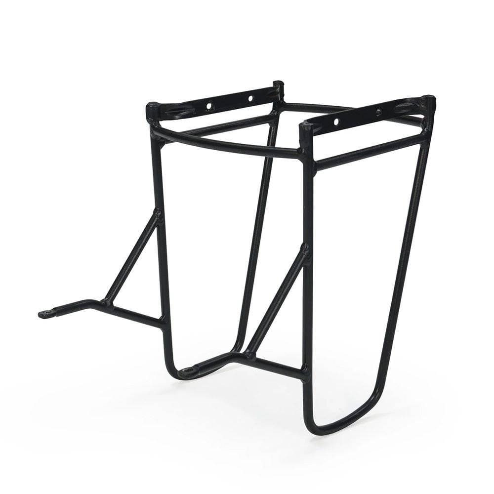 Burley Coho Pannier Rack for Coho XC bike, black metal accessory expanding cargo capacity and compatibility for cycling.