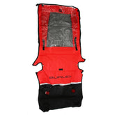 Burley Honey Bee trailer cover in weather-resistant fabric, designed for 2010-2022 models, with spare cover included.