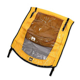 Burley Bee replacement cover with easy-handle yellow tabs for 2019-2022 bike trailers, durable outdoor accessories.