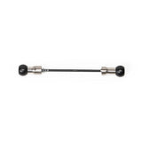 Burley Coho 5mm skewer accessory for Coho XC cargo trailer mounts, shown attached to the trailer in a close-up image.