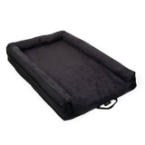 Burley pet bed with removable foam inserts designed for Tail Wagon and Bark Ranger trailers, comfortable for dogs.