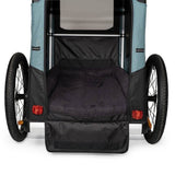 Burley pet bed for Tail Wagon and Bark Ranger trailers, featuring removable foam inserts for comfortable dog resting space.