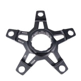 Fazua Ride 50 Spider BCD110 component compatible with Evation 1.0 and Trail 2.0 e-bike systems, shown in black with mounting holes