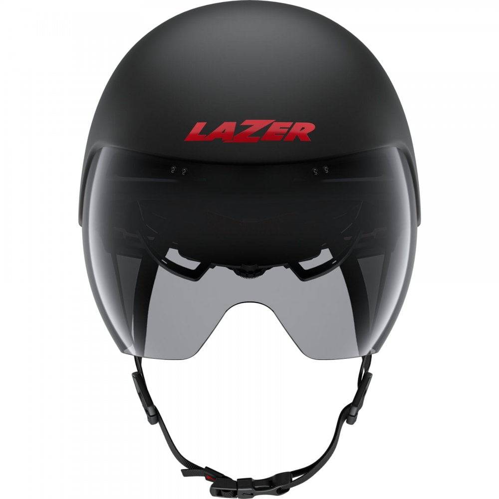 Lazer Volante KinetiCore aerodynamic cycling helmet with adjustable fit and panoramic lens, designed for safety and comfort.