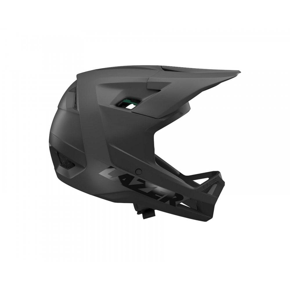 Lazer Chase KinetiCore full-face helmet with advanced impact protection, featuring a secure strap and aerodynamic design.