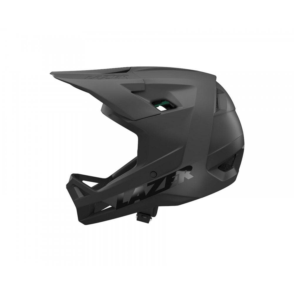 Lazer Chase KinetiCore full-face helmet with advanced impact protection, featuring a secure strap and ventilation for safety and comfort.