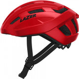 Lazer Tempo KinetiCore helmet with adjustable fit and LED light mount, unisex cycling helmet shown from the front angle.