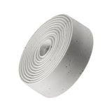 Bontrager Double Gel Cork Handlebar Tape set with reflective end plugs, designed for comfortable bike grip and visibility.