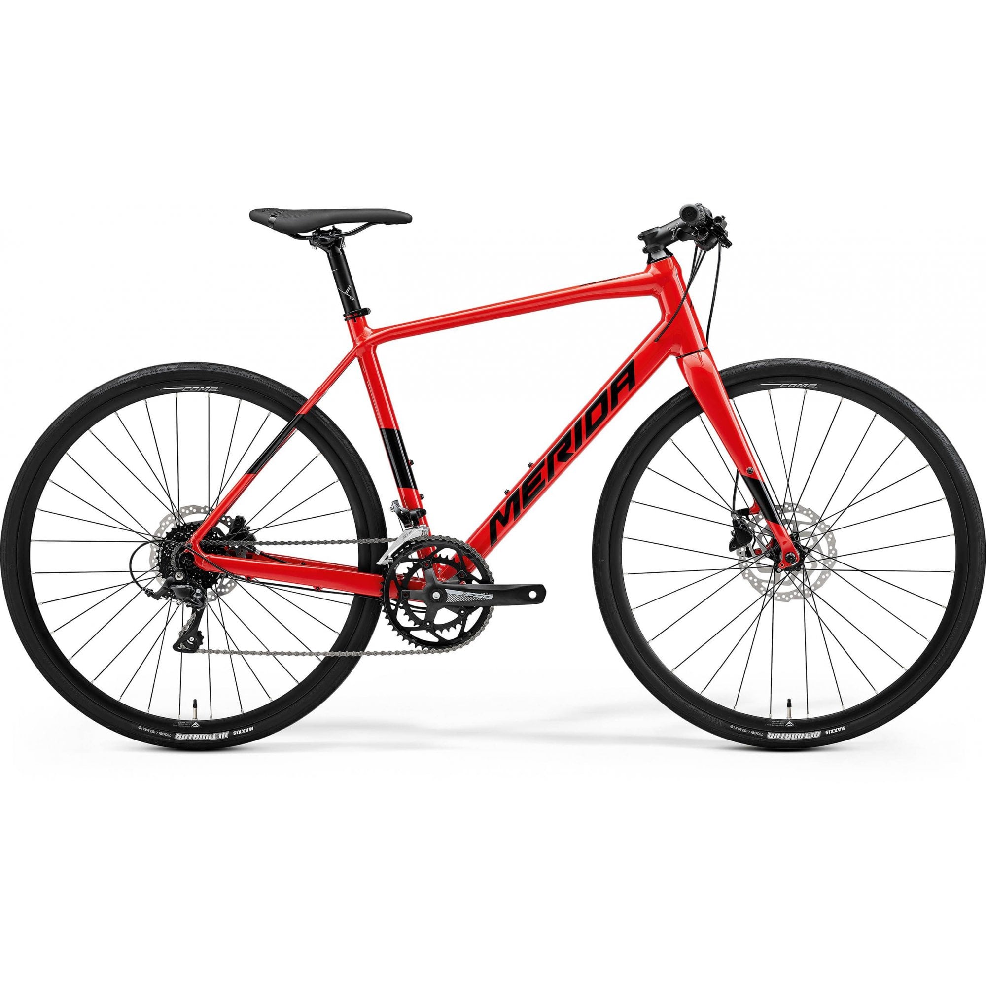Merida Speeder 200 - Red/Black - MY24 Hybrid Bike