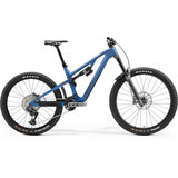 Merida One-Sixty 8000 MY24 mountain bike with SRAM GX AXS wireless transmission, shown in an outdoor trail setting.