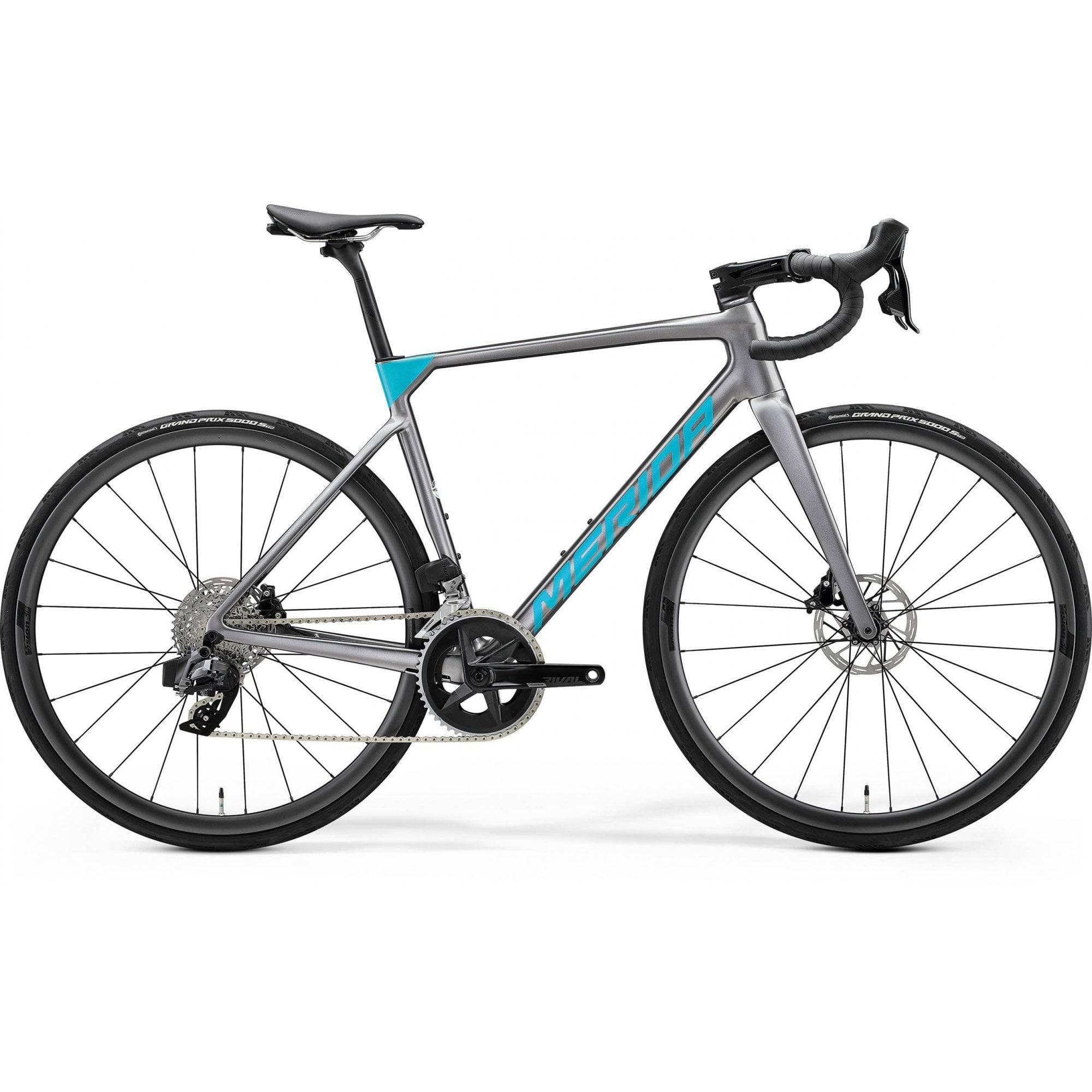 Merida Scultura 7000 MY24 road bike with SRAM Rival eTap AXS disc brakes, lightweight frame and aerodynamic design.