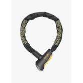 OnGuard Mastiff LD 110cm chain lock in black and yellow with secured by Design 8020 bronze detailing, accessory for bike security.