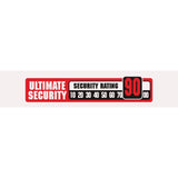 OnGuard Mastiff 110cm black and yellow chain lock secured with a durable gold lock for bike or equipment security.