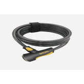 OnGuard Doberman 10mm black and yellow cable bike lock with double bolt, 185cm length, heavy-duty bike security accessory