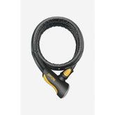 OnGuard Rottweiler 180cm black and yellow cable lock with secured by Design badge, durable bike and security accessory.
