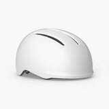MET Vibe Mips urban e-bike helmet with integrated USB LED light, showcasing helmet design and safety features.