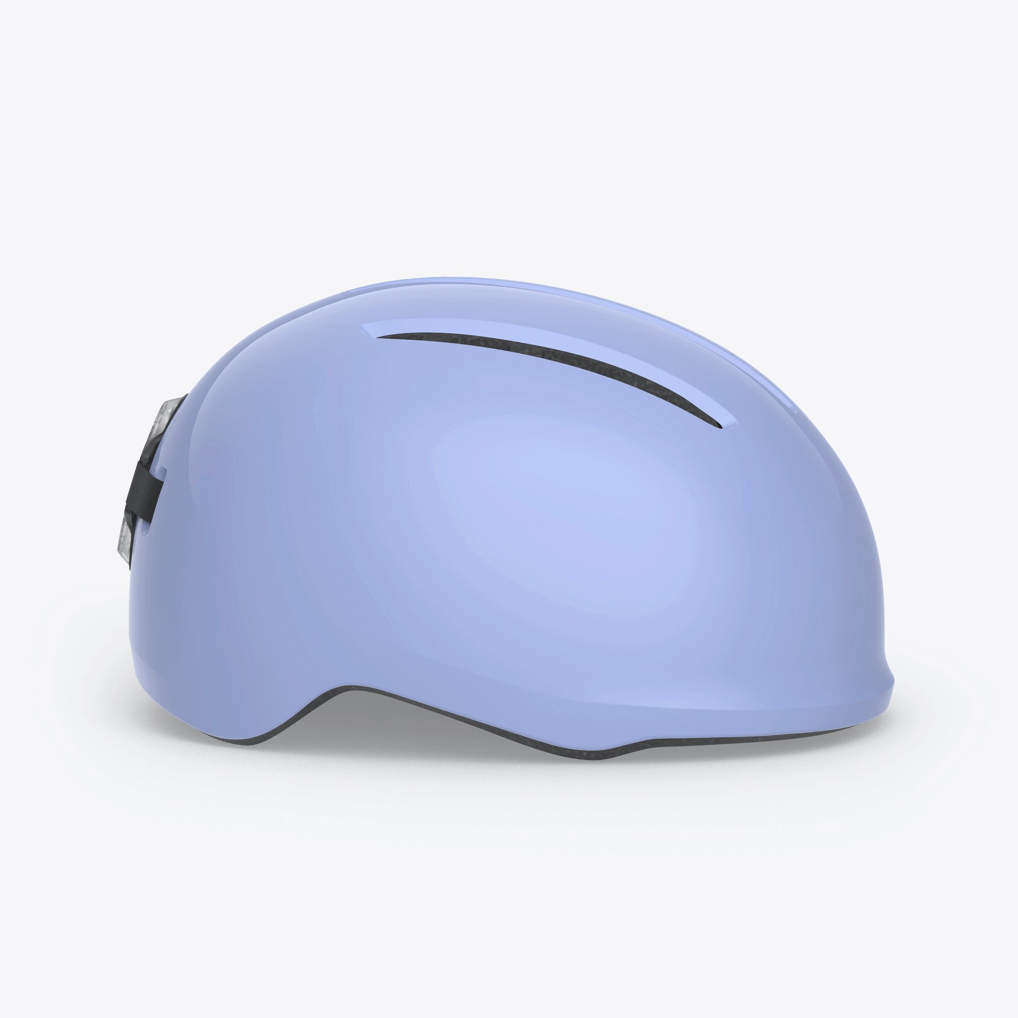 MET Vibe Mips helmet with integrated USB LED light for urban e-bike safety, shown with sleek design and adjustable straps.