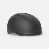 MET Vibe Mips helmet with integrated USB LED light for urban e-bike safety, featuring a sleek design and adjustable straps.