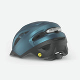 MET Urbex MIPS helmet with magnetic USB LED light, certified with NTA 8776, designed for cycling safety and visibility.