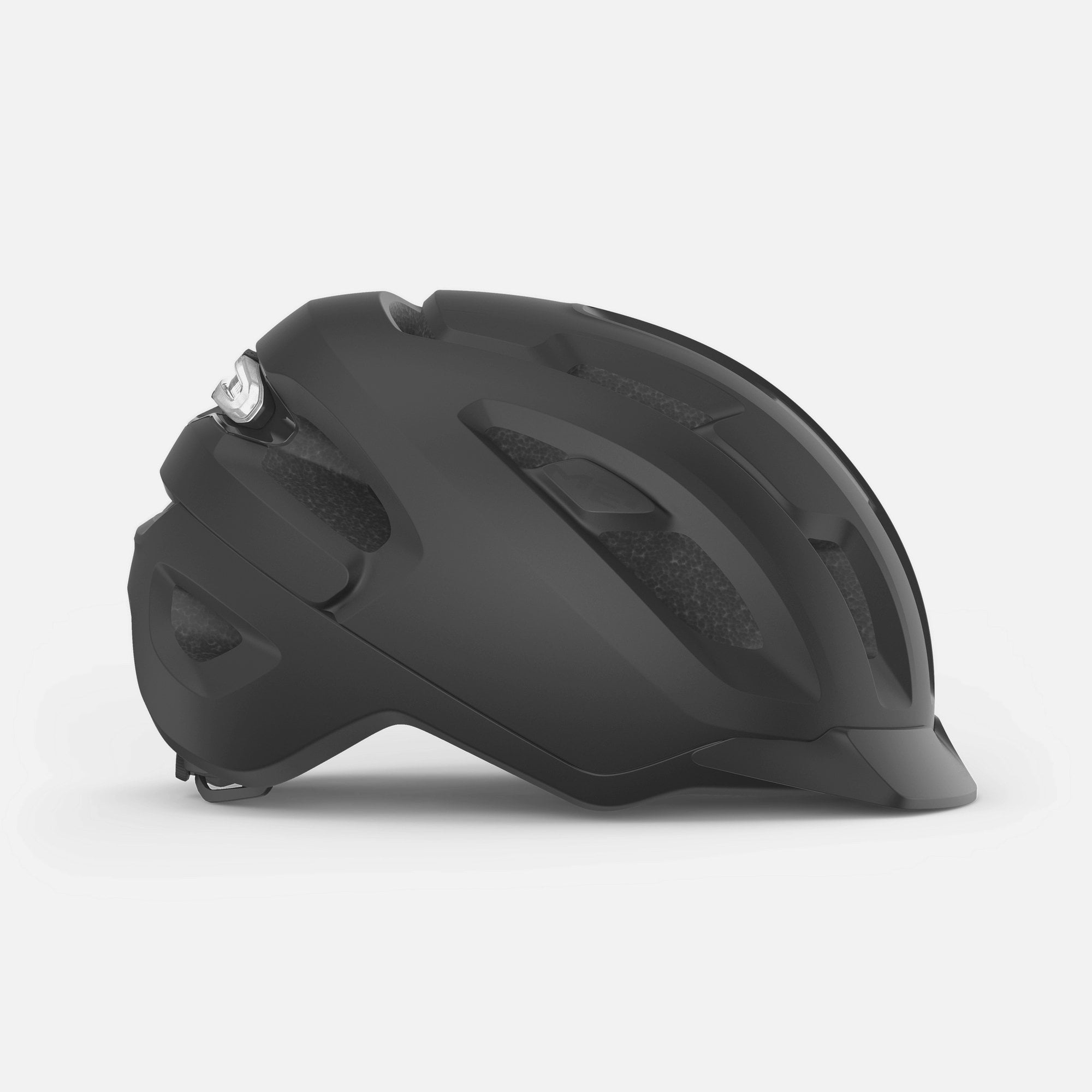 MET Urbex MIPS helmet with NTA 8776 certification and magnetic USB LED light, shown from the side on a plain background.