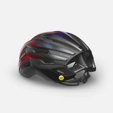 MET Trenta 3K Carbon road cycling helmet with Mips AIR® protection, aerodynamic design, black finish, and ventilation vents.