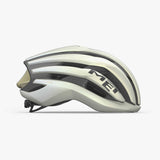 MET Trenta 3K Carbon road cycling helmet with Mips AIR® protection and aerodynamic design, shown from a side view.