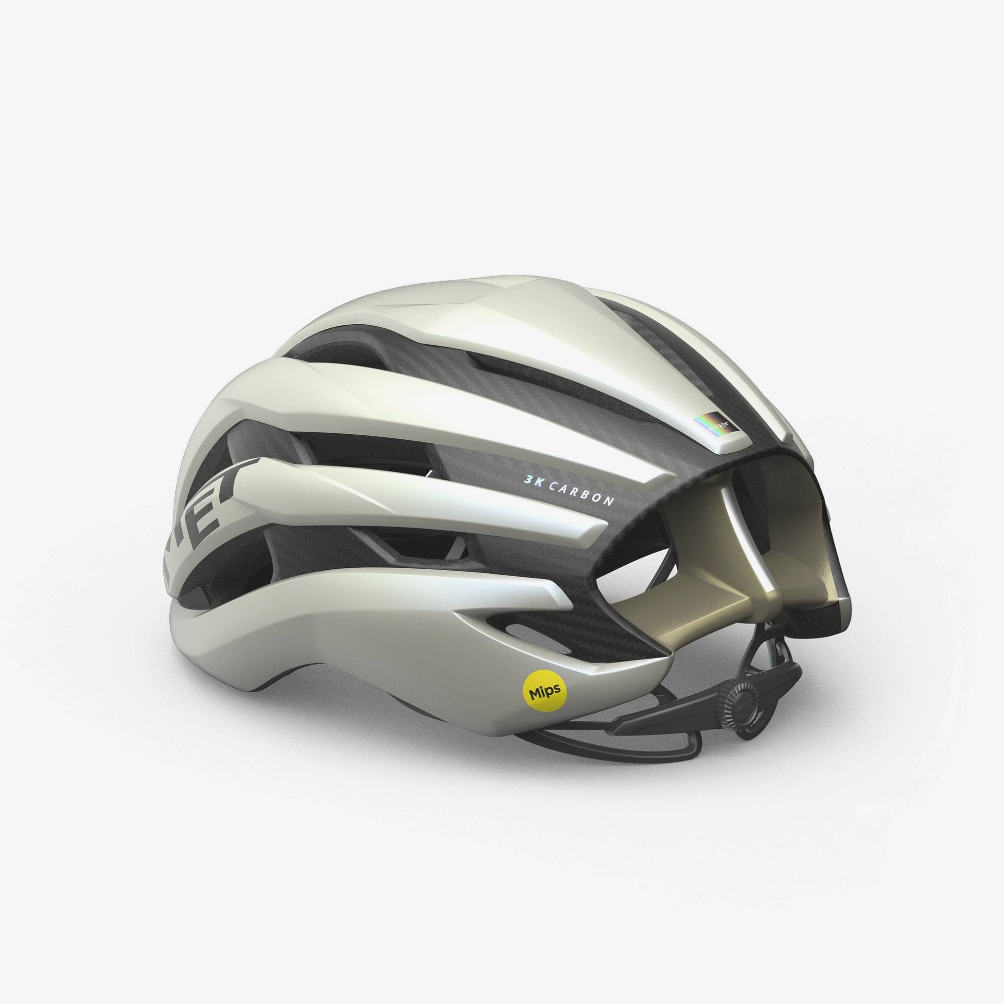 MET Trenta 3K Carbon Road Cycling Helmet with Mips AIR® protection, aerodynamic design, lightweight cycling helmet for riders