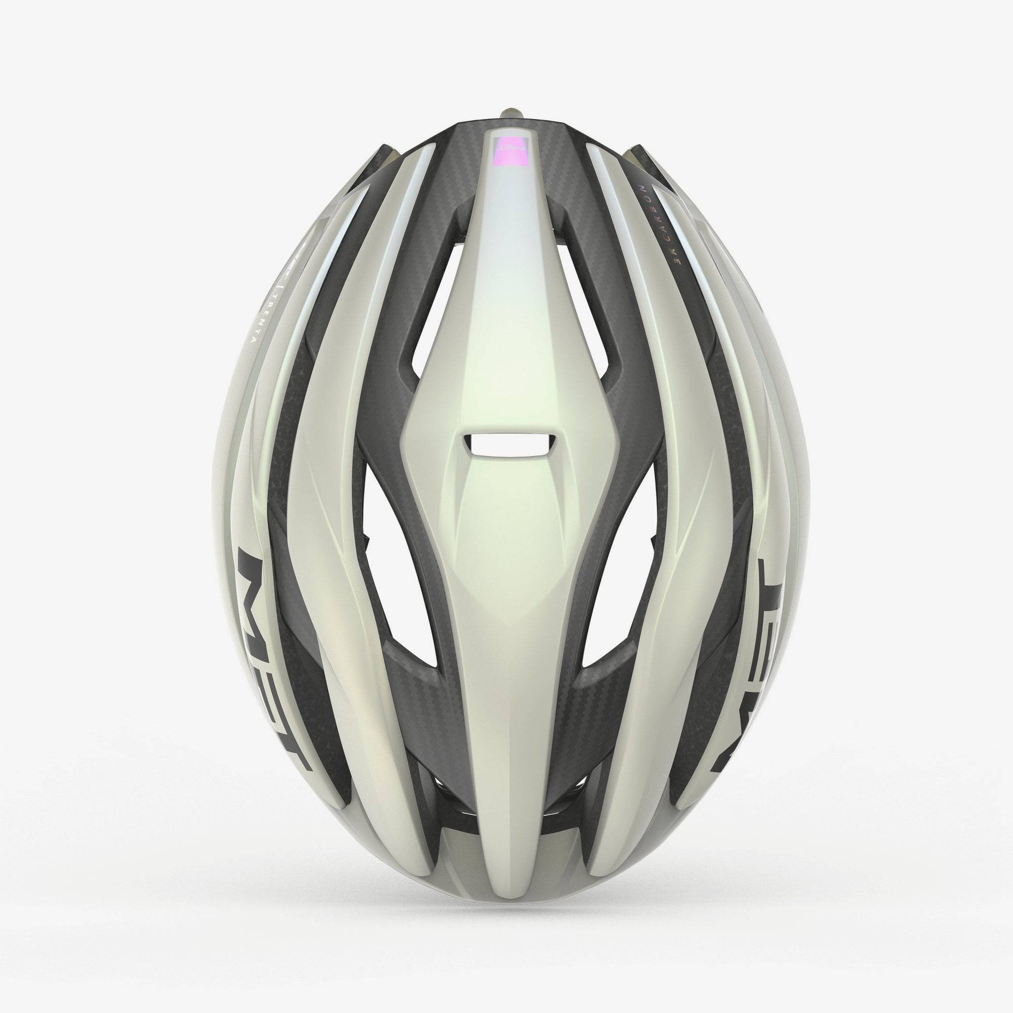 MET Trenta 3K Carbon Road Cycling Helmet with Mips AIR® protection and aerodynamic design, shown from the side.