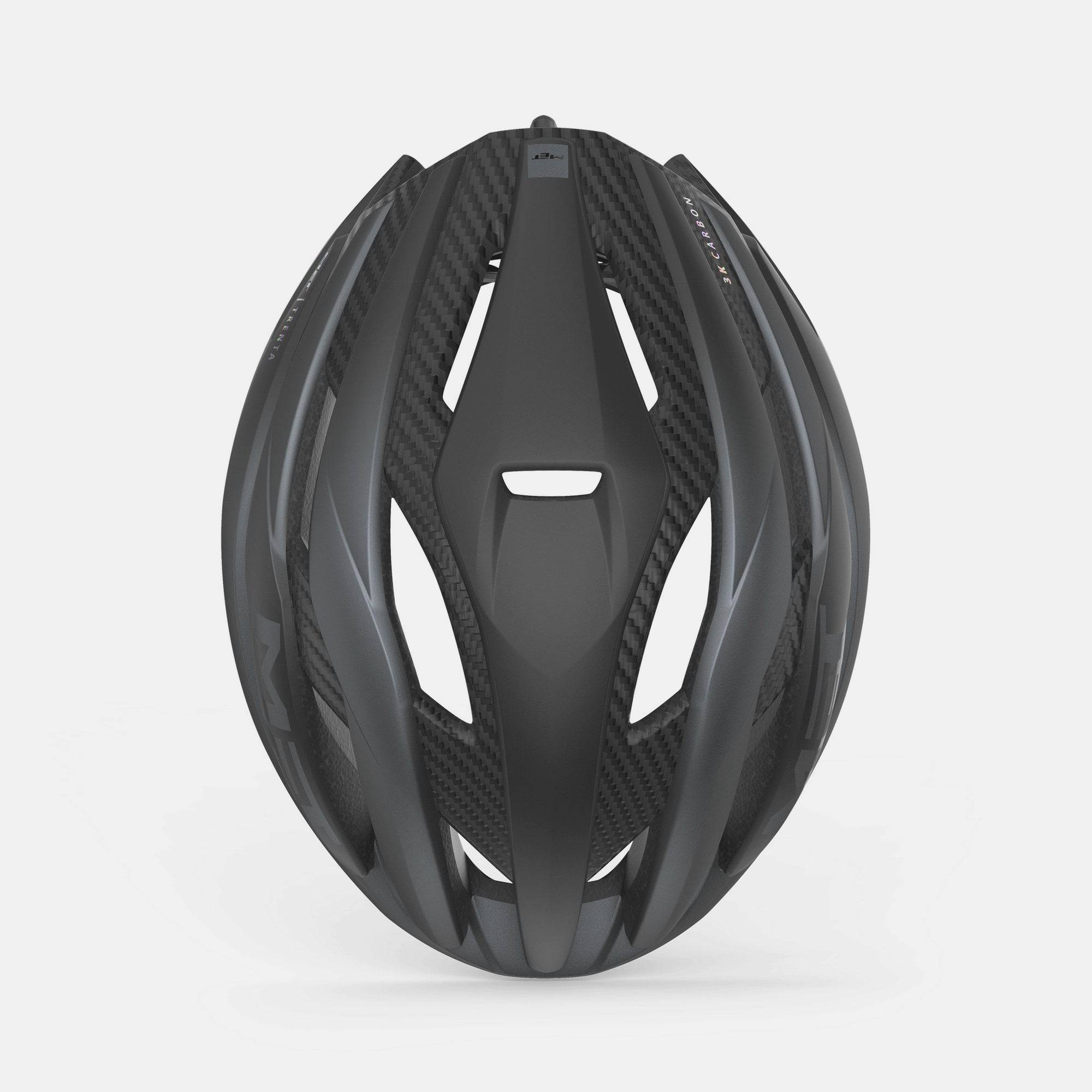 MET Trenta 3K Carbon Road Cycling Helmet with Mips AIR® protection, aerodynamic design, lightweight carbon build, and ventilation.