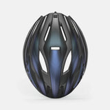 MET Trenta 3K Carbon Road Cycling Helmet with Mips AIR® protection, aerodynamic design, lightweight construction, shown from side view.