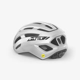 MET Miles MIPS helmet with advanced brain protection system and ventilation, shown in a sleek design on a rider.