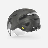 MET Intercity MIPS helmet with adjustable visor, LED light and NTA 8776 safety certification, designed for cycling safety.