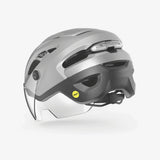 MET Intercity MIPS helmet with adjustable visor, LED light, and safety certification, designed for cycling safety and comfort.