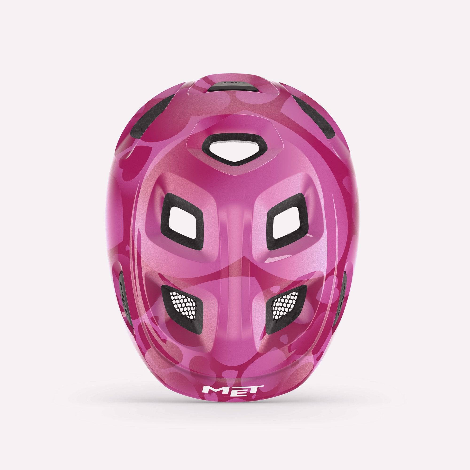 MET Hooray toddler helmet with adjustable fit, ventilation, and safety features, designed for young children's head protection.