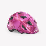 MET Hooray toddler helmet showing adjustable fit, ventilation holes, and safety features designed for young children.