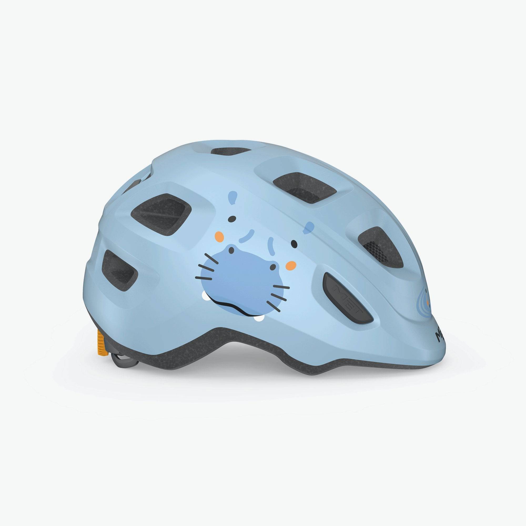 MET Hooray toddler helmet with adjustable fit, ventilation, and safety features, designed for young children.