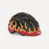 MET Hooray toddler helmet with adjustable fit, ventilation holes, and safety features for young children.