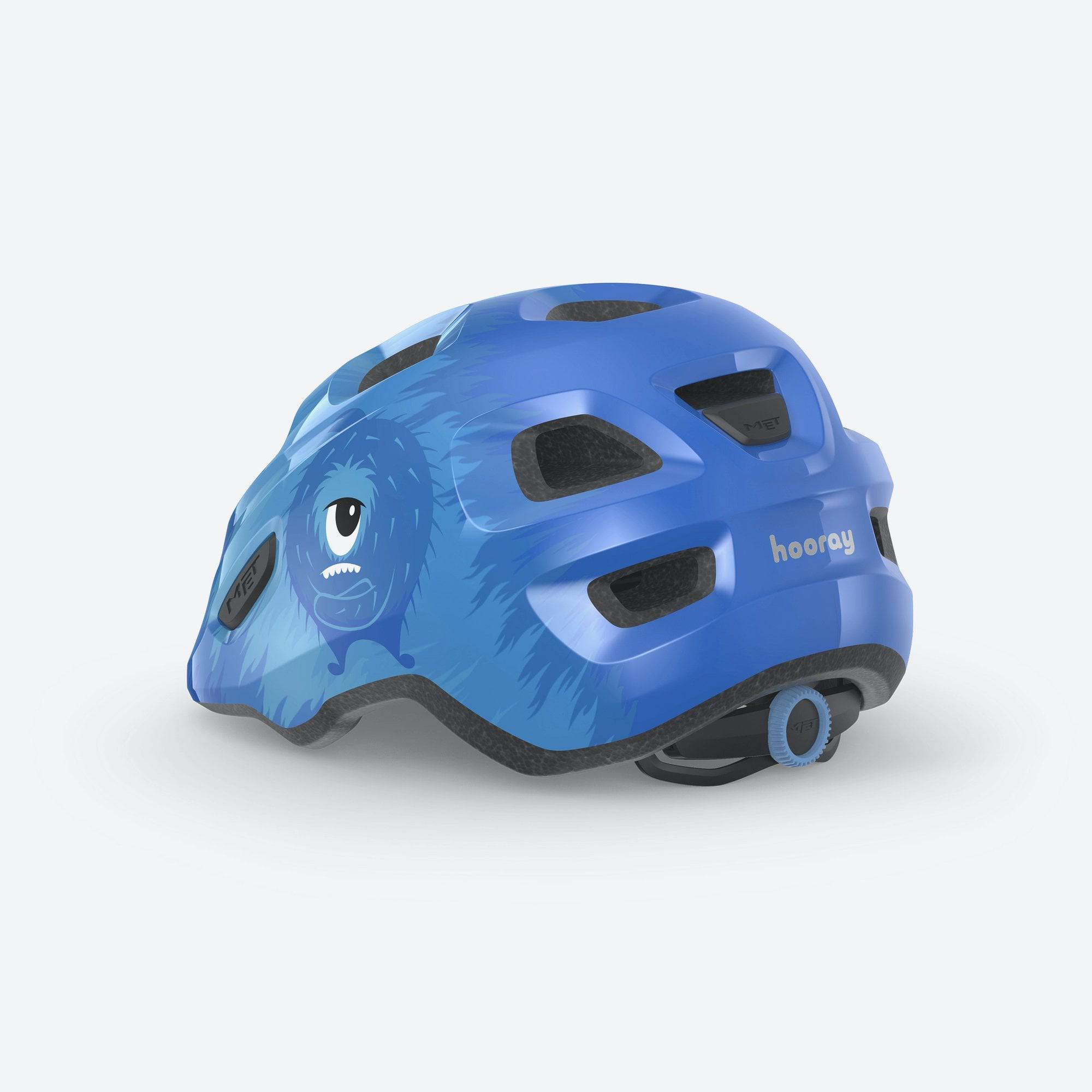 MET Hooray toddler helmet with adjustable fit, ventilation, and safety features, designed for young children’s outdoor protection.
